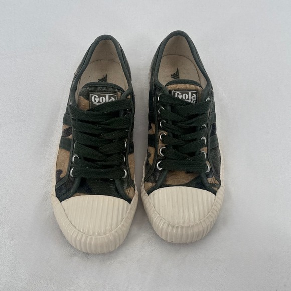 Gola Shoes - Gola Camouflage Canvas Sneakers in Green, Brown, Black